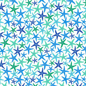 starfish - blue & green