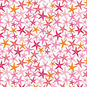 starfish - orange & pink