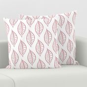 Geometric Berry Blush Leaves