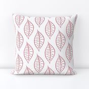 Geometric Berry Blush Leaves