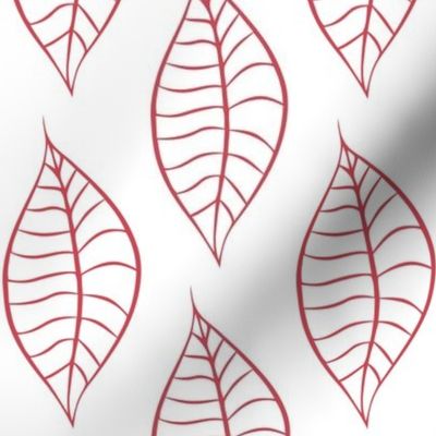 Geometric Berry Blush Leaves