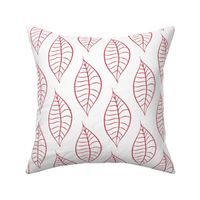 Geometric Berry Blush Leaves