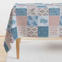 BoHo Horse Quilt - Pink and Blue