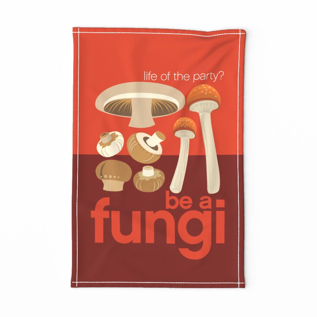 Be a fungi tea towel