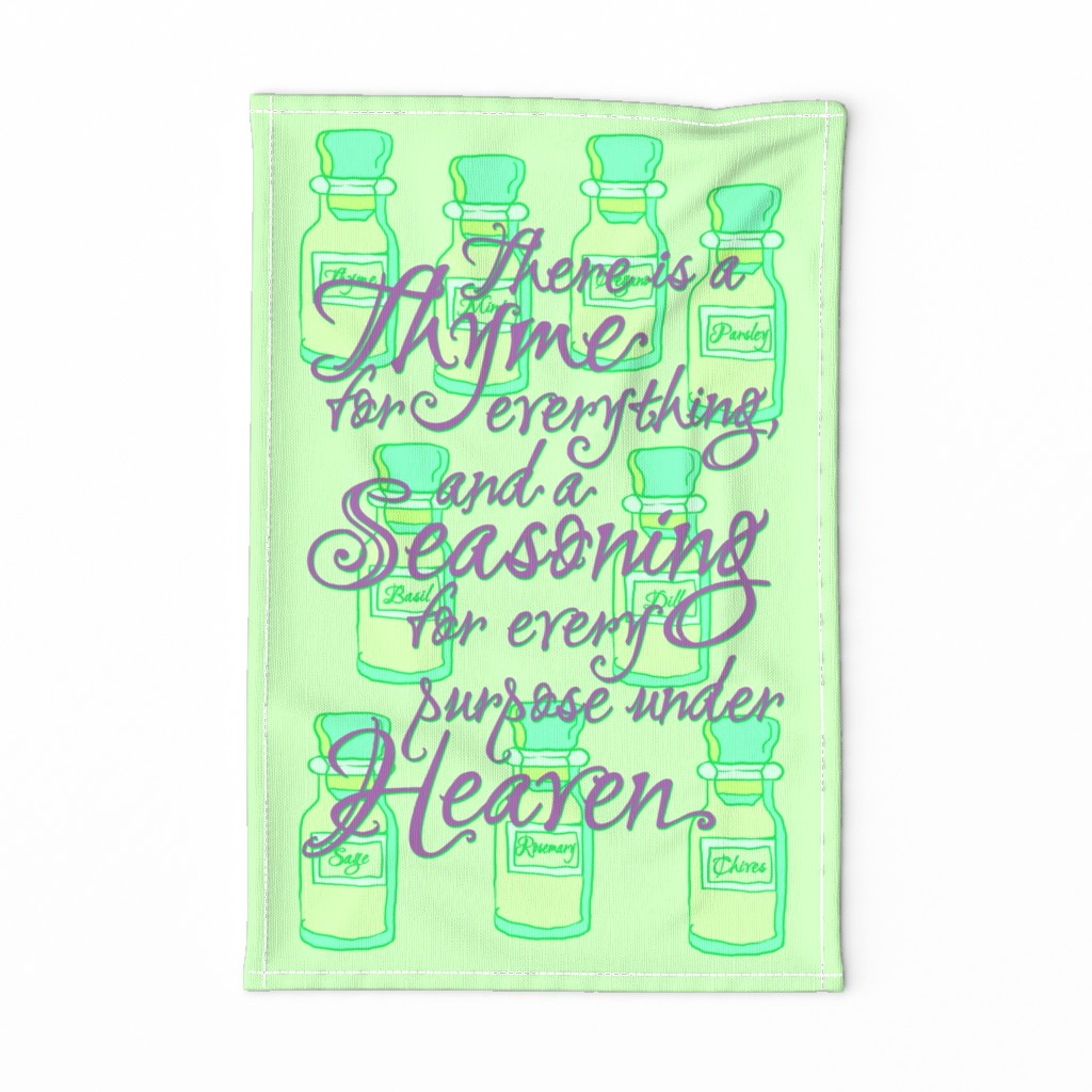 Thyme and Seasoning Tea Towel