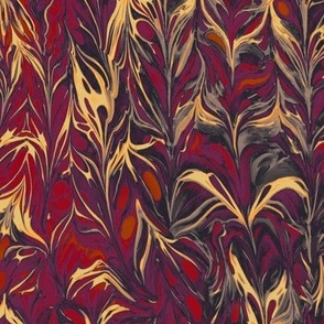 marbling-leaf_red and plum