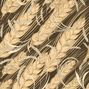 Bountiful Wheat, tea towel