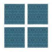 Japanese Hexagonal Stencil-1 fabric marine-blue