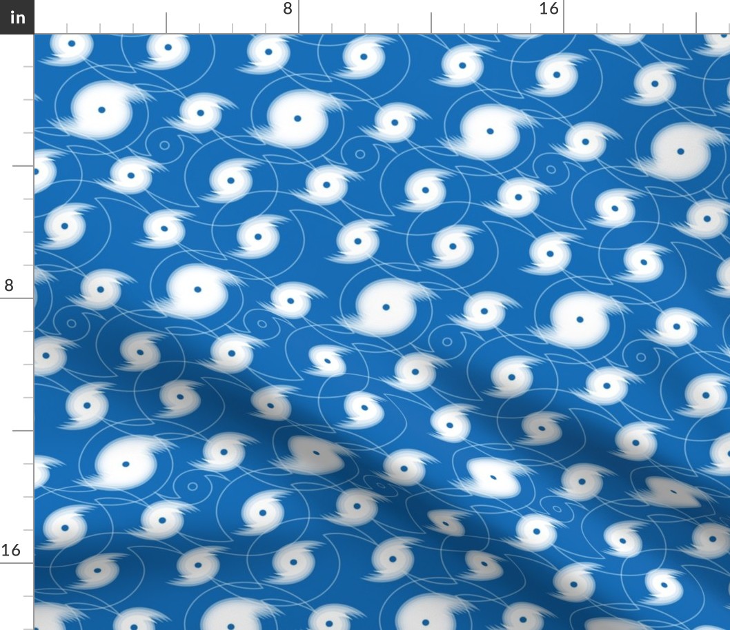 Hurricane Pattern BLUE