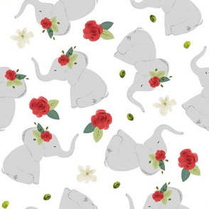 red rose elephant toss