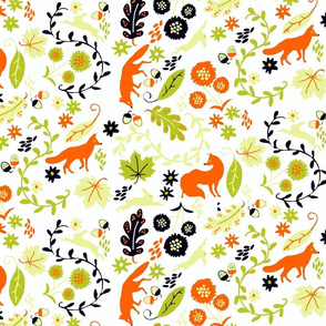 Woodland Whimsy Foxes & Rabbits