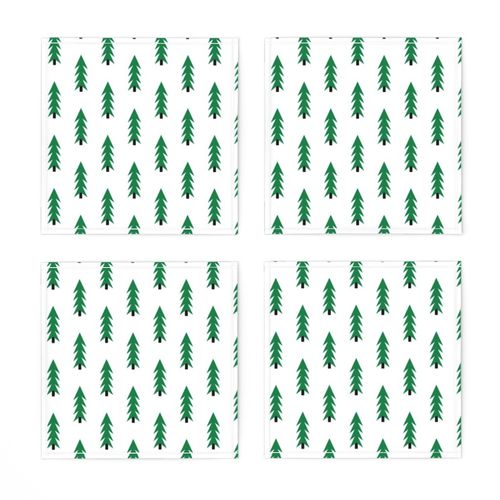 christmas tree fabric - christmas fabric by the yard, christmas fabric, pine tree, fir tree, holiday fabric, holiday decor, holiday wrap, christmas wrapping paper, christmas gift wrap - green