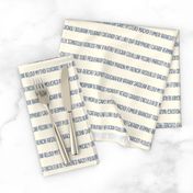 ★ PARDON MY FRENCH! ★ French Slang Stripes – Navy Blue on Ecru / Collection : French Style :) Words & Breton Stripes Prints