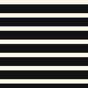 ★ SAILOR STRIPES ★ Ecru on Black / Collection : French Style :) Words & Breton Stripes Prints