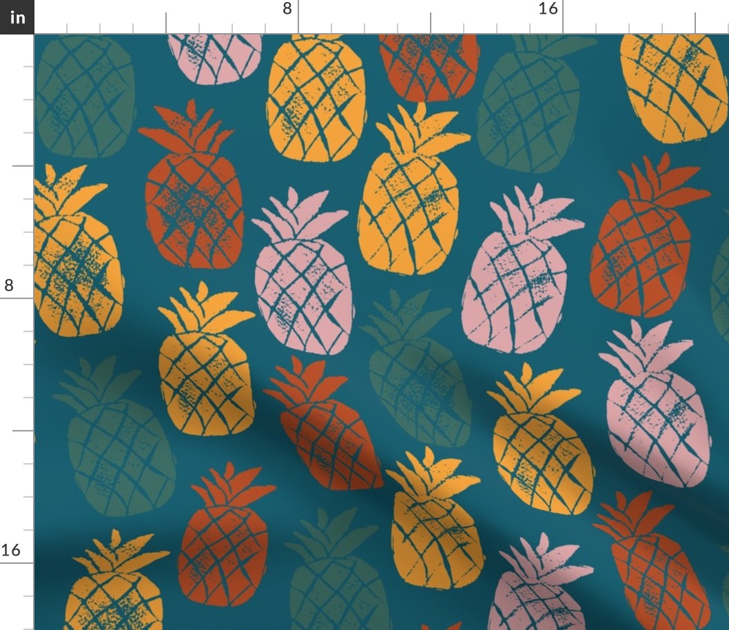 Painted Pineapples - Lagoon