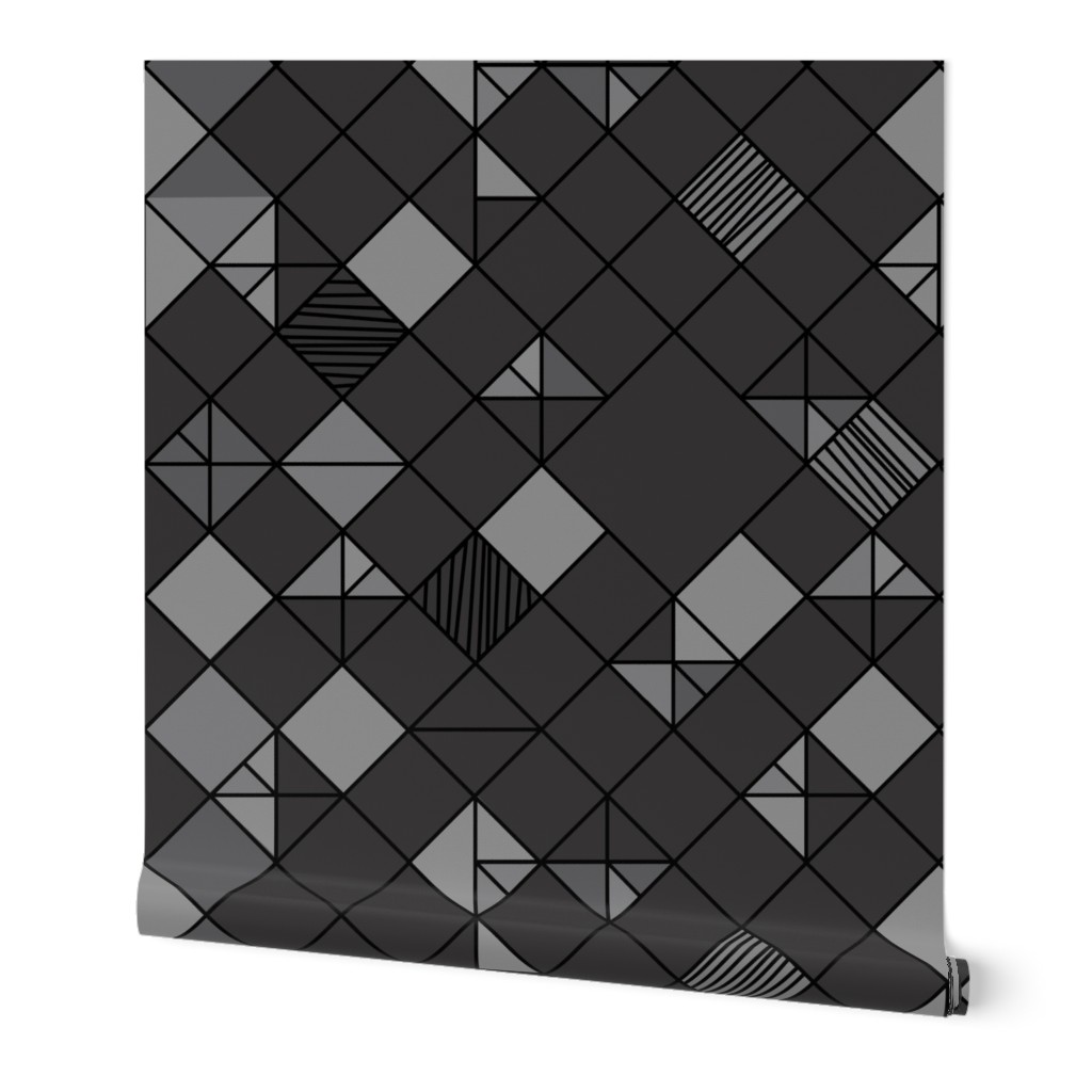 square grid in charcoal