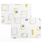 yellow grey retro shapes