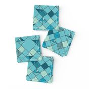 square grid in turquoise