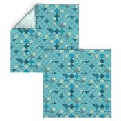 square grid in turquoise