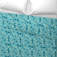 square grid in turquoise