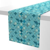 square grid in turquoise