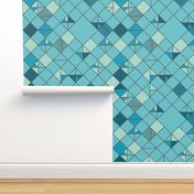 square grid in turquoise