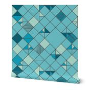 square grid in turquoise