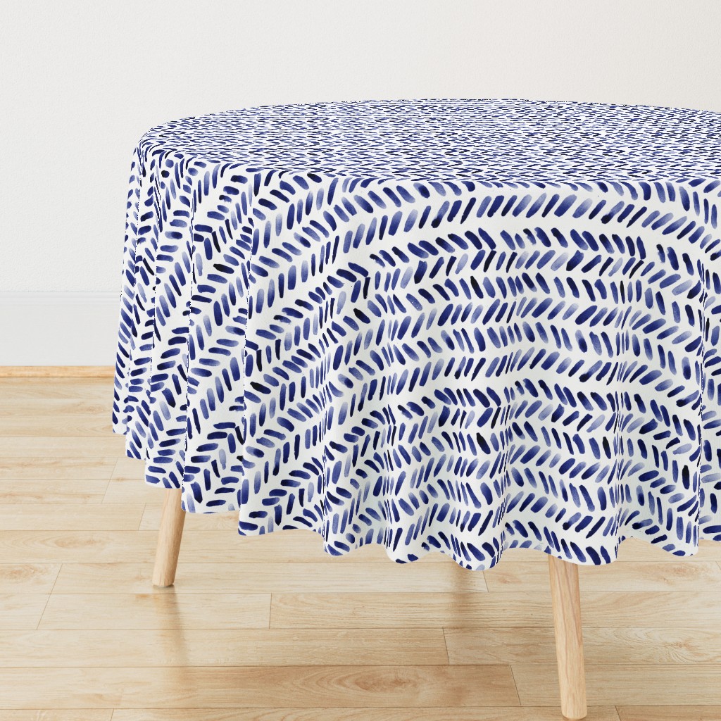 indigo inky herringbone boho