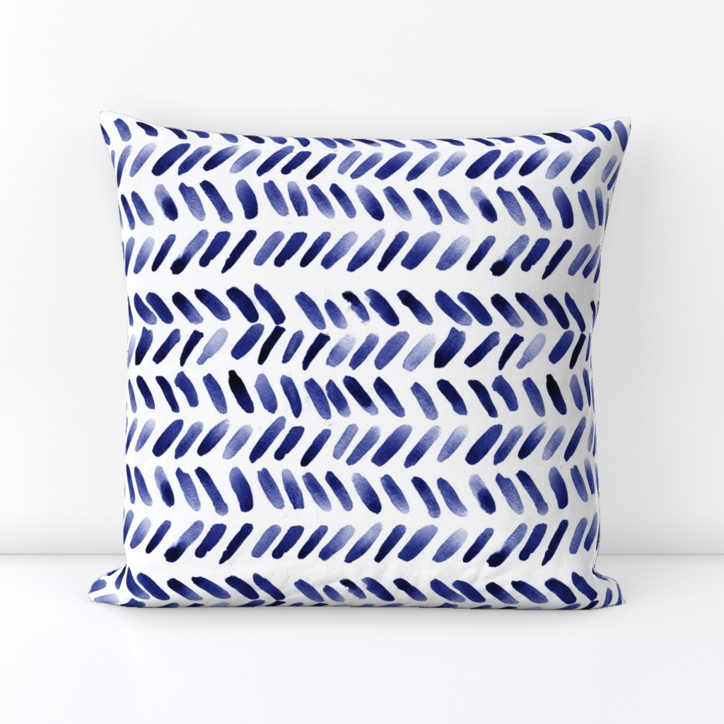 indigo inky herringbone boho