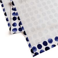 Indigo watercolor boho dots