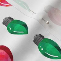 8" Christmas Lights // Red and Green