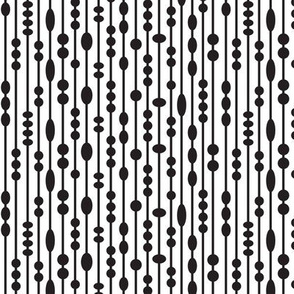 Dot Strings Small (Black and White)