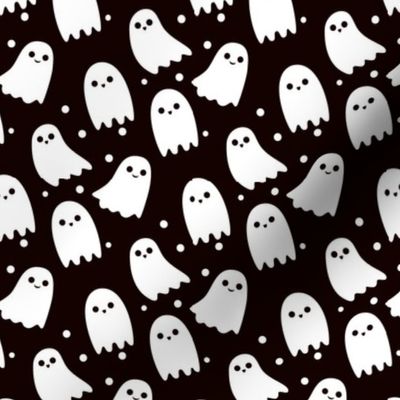 Halloween Cute Ghost Kids-01 Fabric | Spoonflower