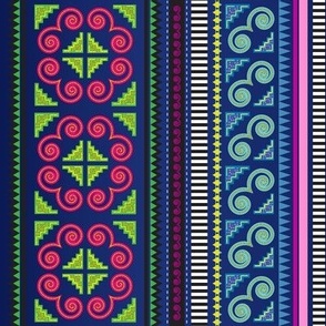 Hmong Pattern mesh by VXM