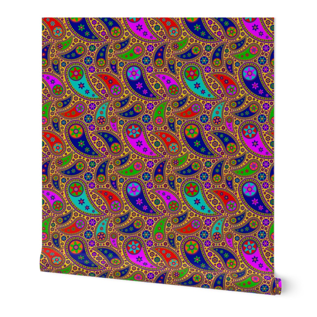 Hippie Paisley Colorful - Small Scale