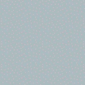 Painted Dots Pink on French Blue