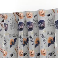 8" Halloween Night // Gray Linen