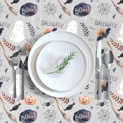 8" Halloween Night // Gray Linen