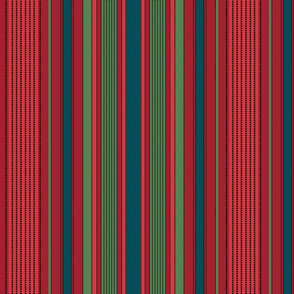 Madras Stripe in holiday colors