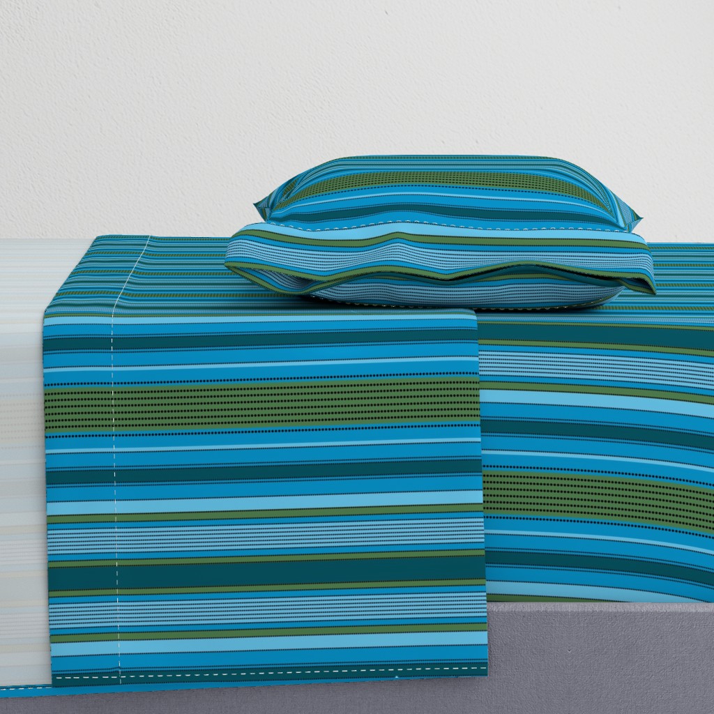 Madras Stripe_blues and green