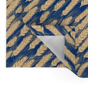 Bountiful Wheat, navy blue