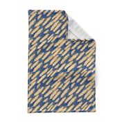 Bountiful Wheat, navy blue