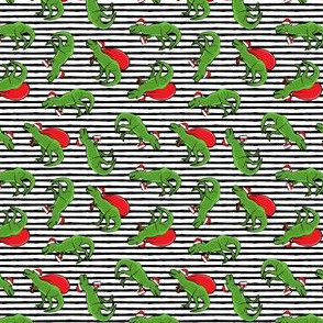 (1" scale) Christmas Trex - toss on black stripes C18BS