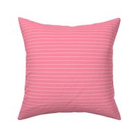 Pink and White Thin Striped Print