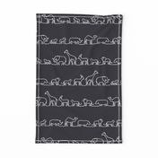 Safari Outlines Teatowel