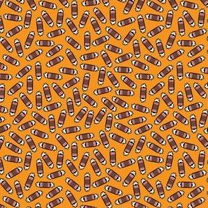 candy on orange washi size