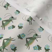 Vintage Grasshoppers and Forget-me-nots