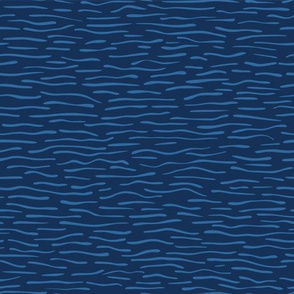 Blue Aqua Water Waves Vector Pattern Seamless Background