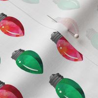 6" Christmas Lights // Red and Green // White