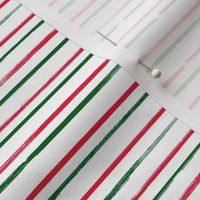 Red and Green Watercolor Stripes